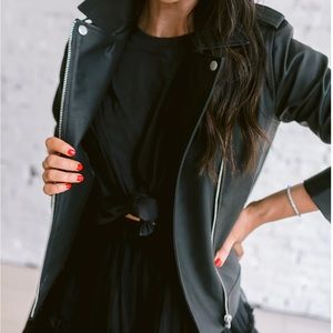 BRAND NEW STEVE MADDEN VEGAN LEATHER MOTO JACKET